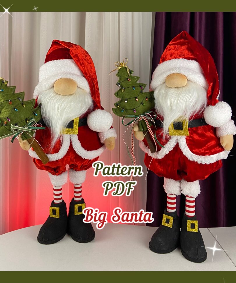 pattern pdf scandinavian gnome Big Santa