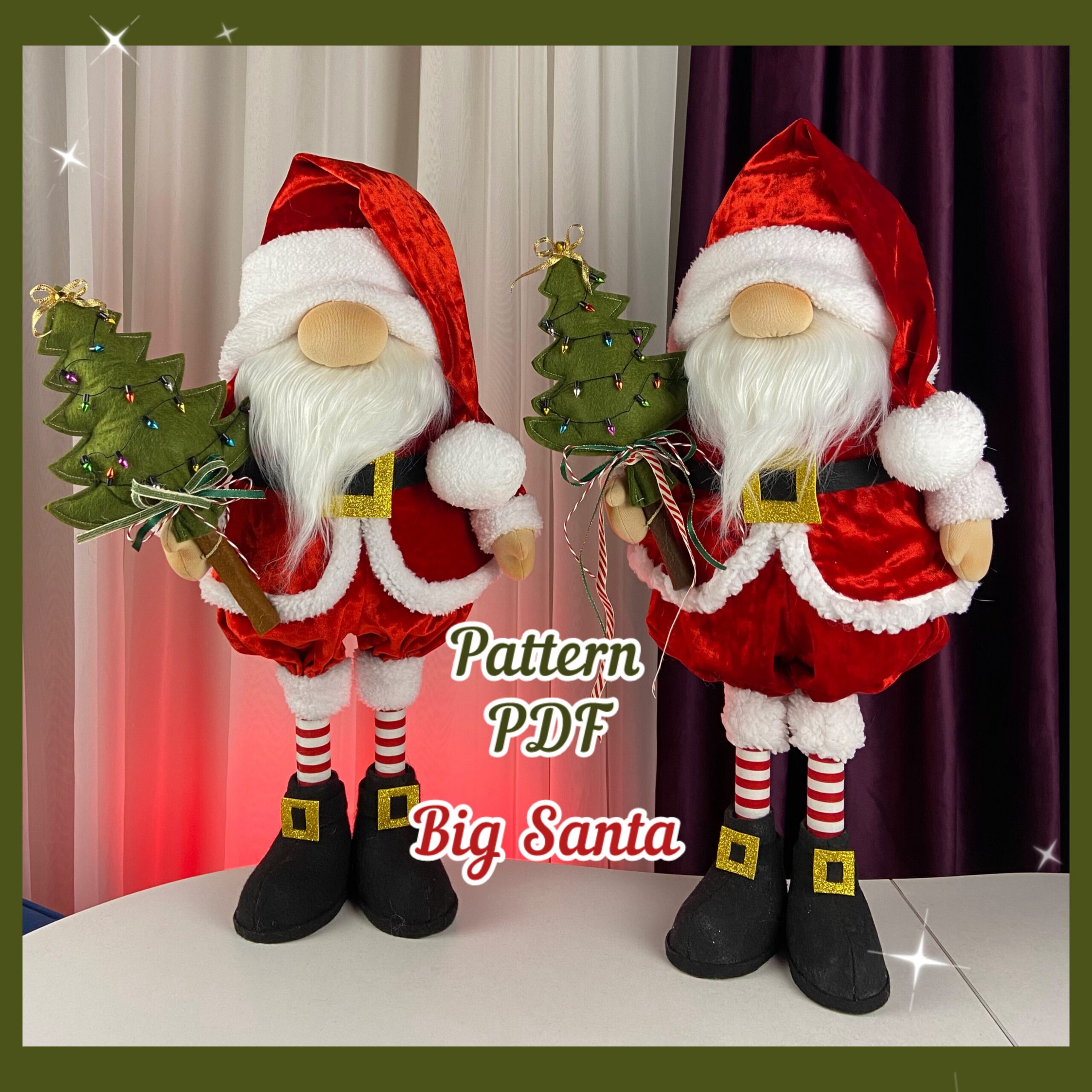 pattern pdf scandinavian gnome Big Santa