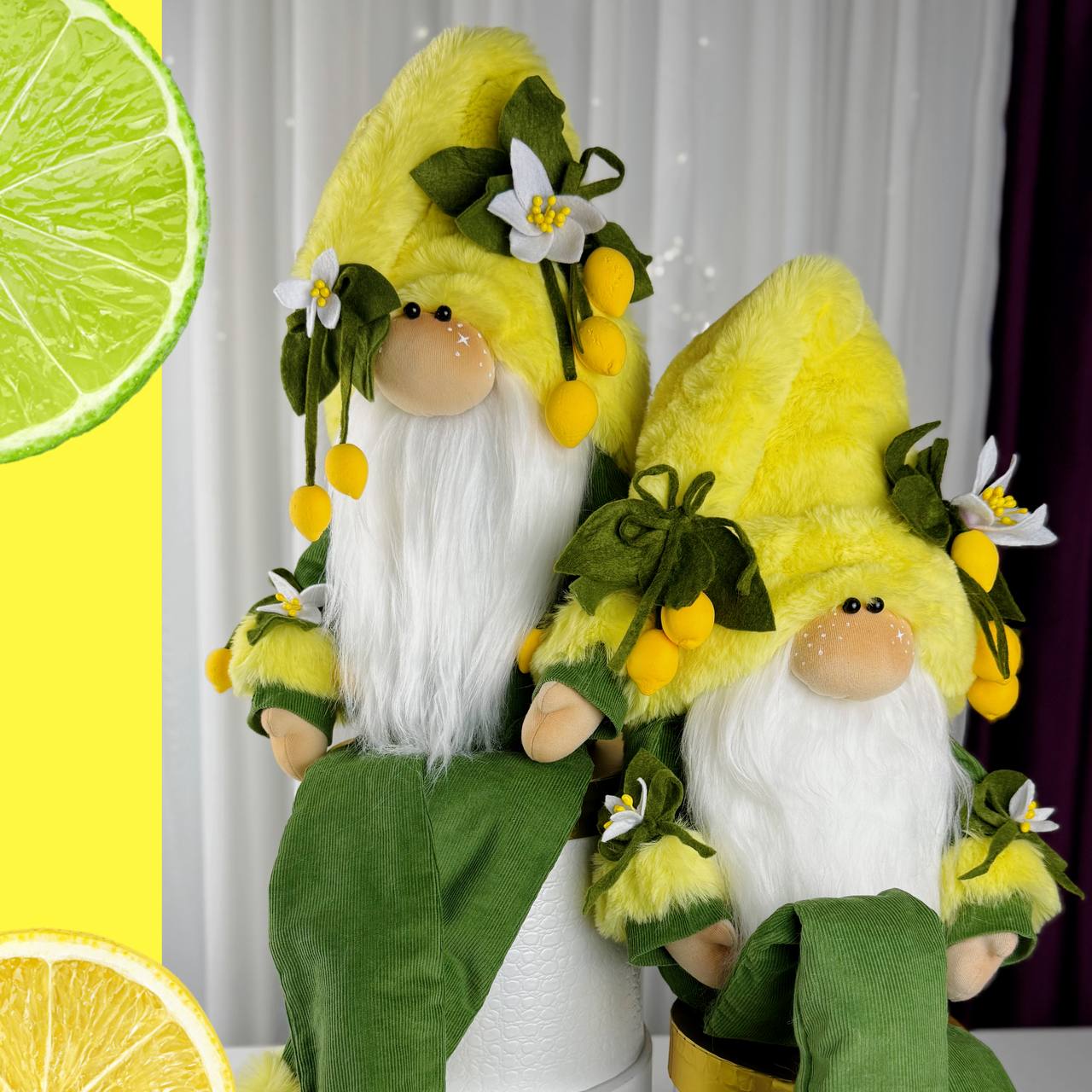Scandinavian Lemon Gnome Sewing Pattern: Limoncello Decor - Image 2