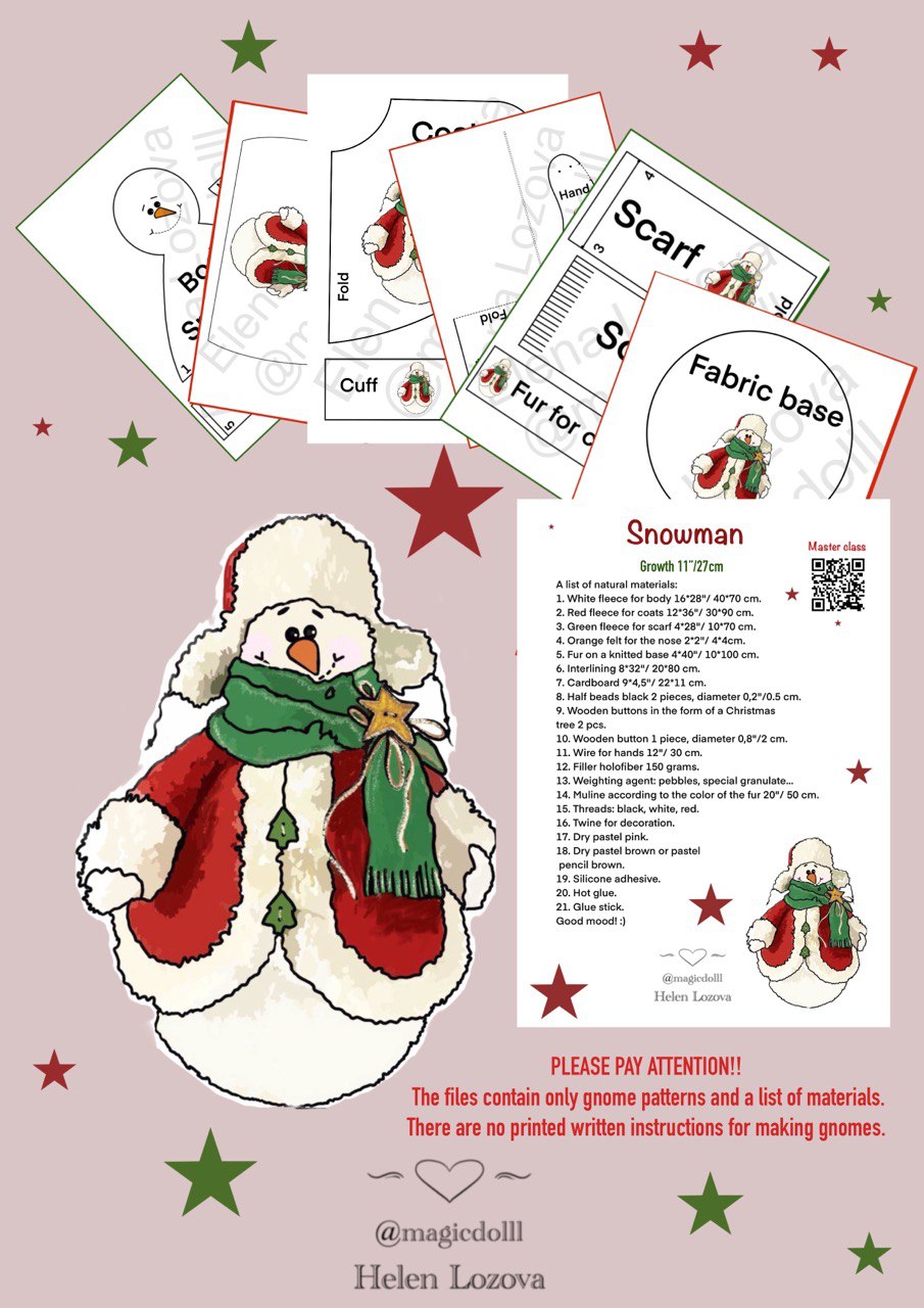 pattern pdf Snowman Christmas - Image 10