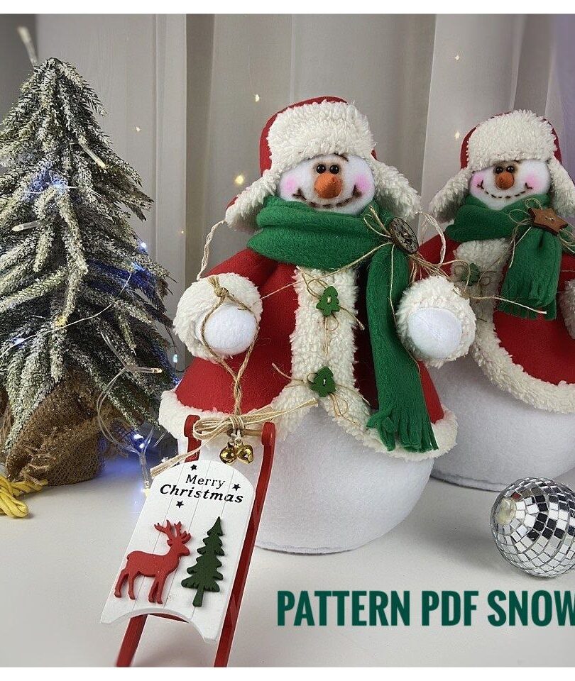 pattern pdf Snowman Christmas