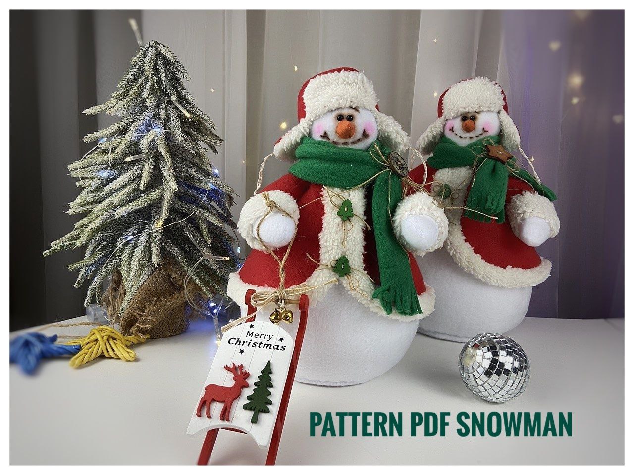 pattern pdf Snowman Christmas