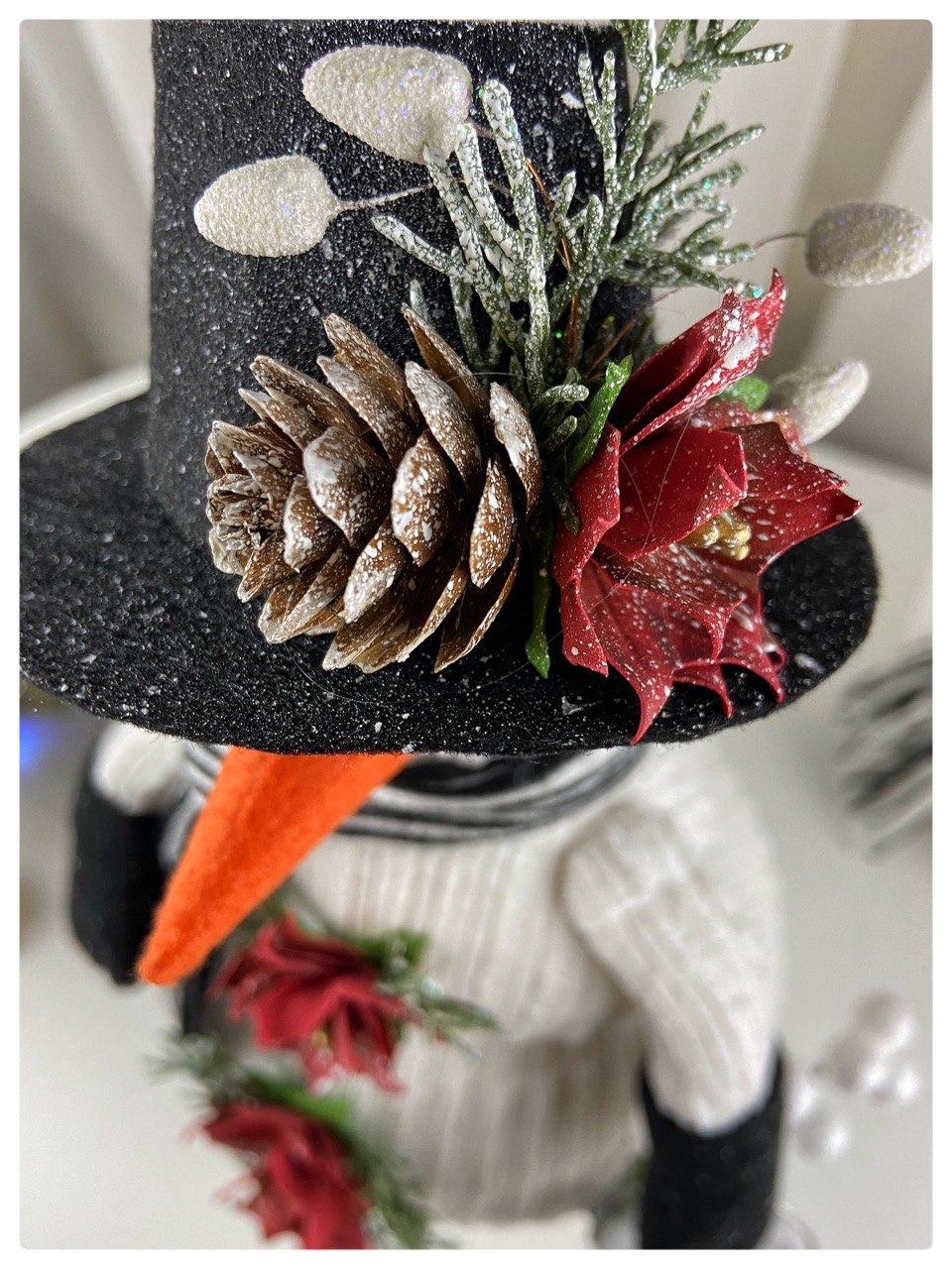 pattern pdf snowman gentleman in hat Christmas New Year - Image 8