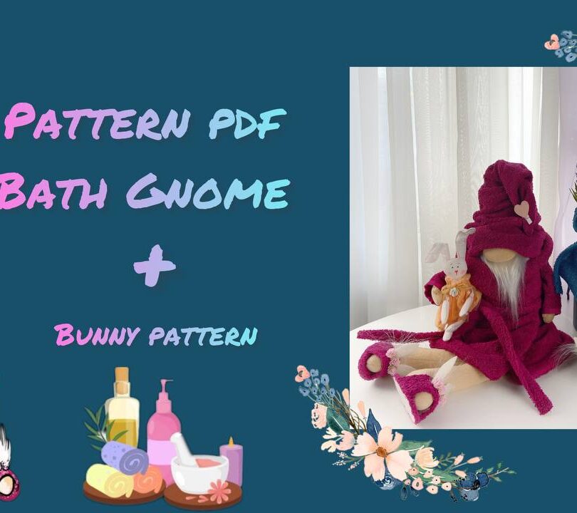 pattern pdf scandinavian bath gnome
