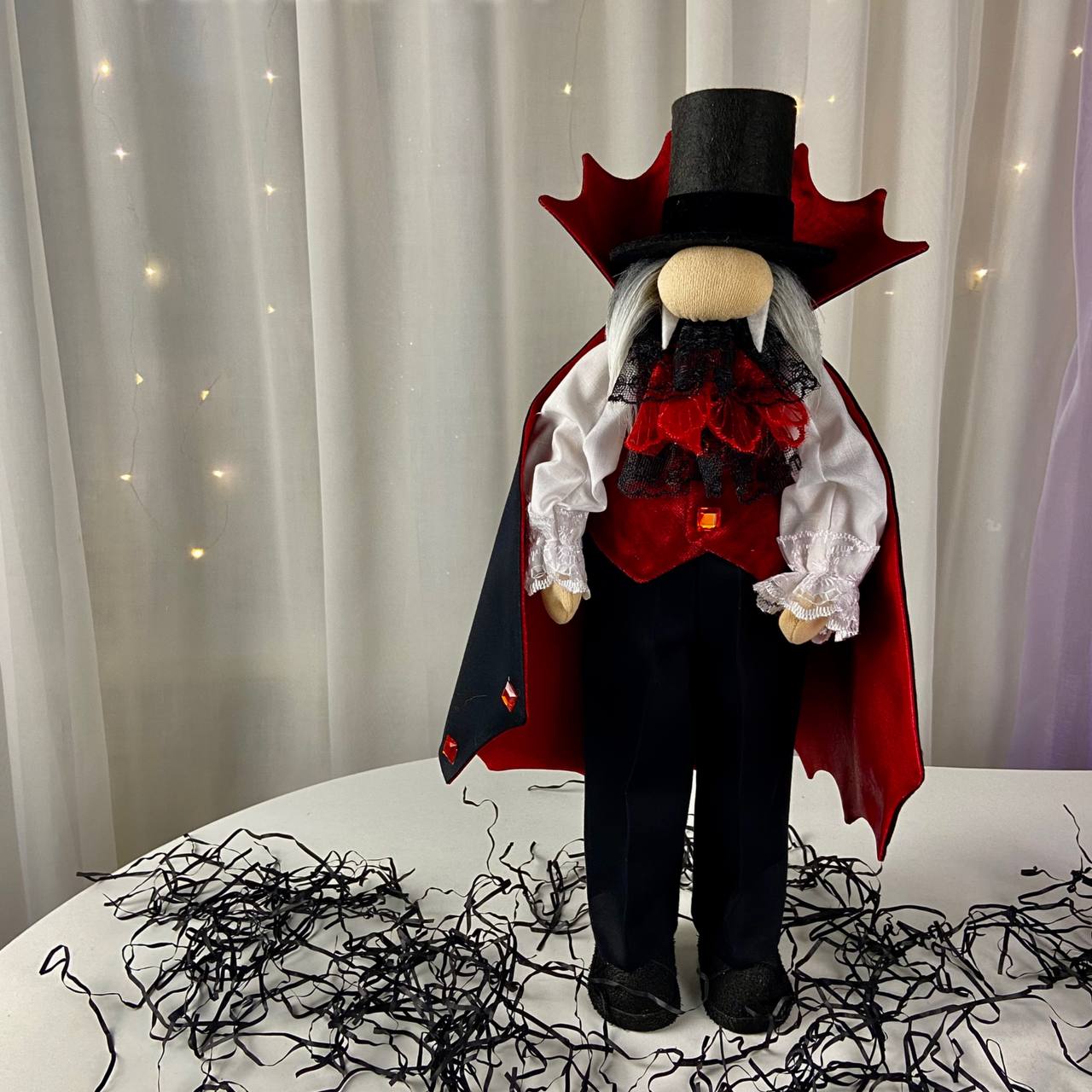 pattern pdf scandinavian gnome vampire for Halloween - Image 3