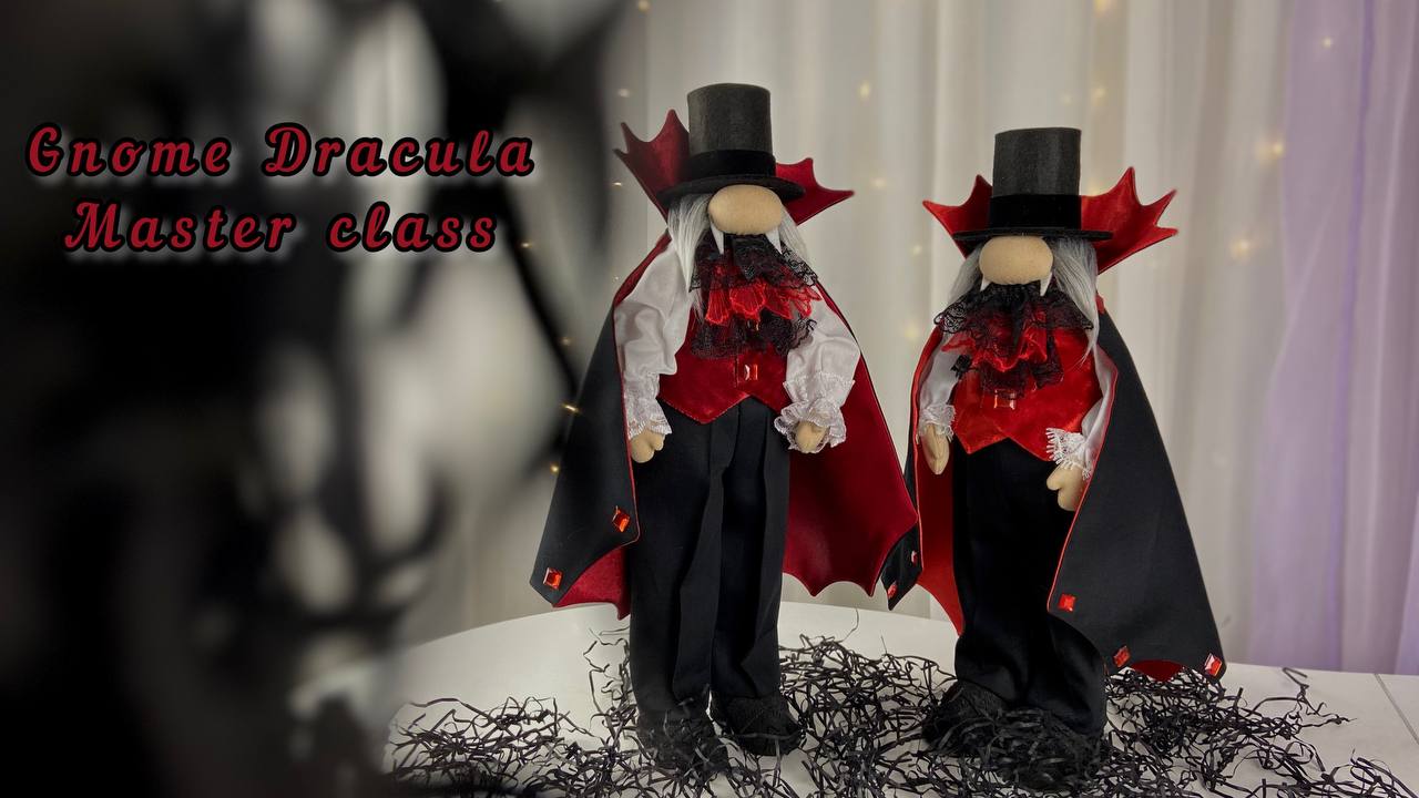 pattern pdf scandinavian gnome vampire for Halloween - Image 10