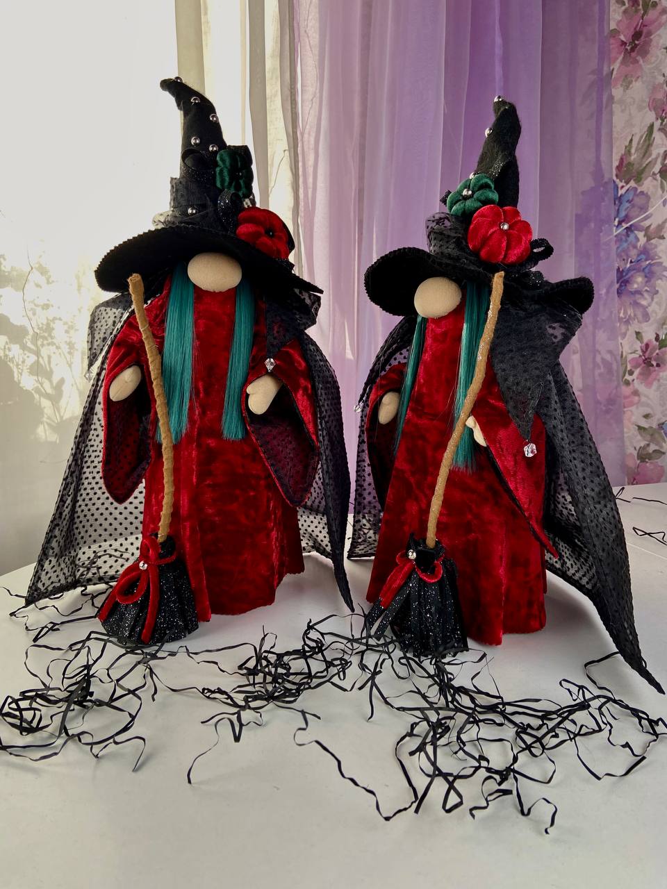 pattern pdf scandinavian gnome lady witch for Halloween - Image 2