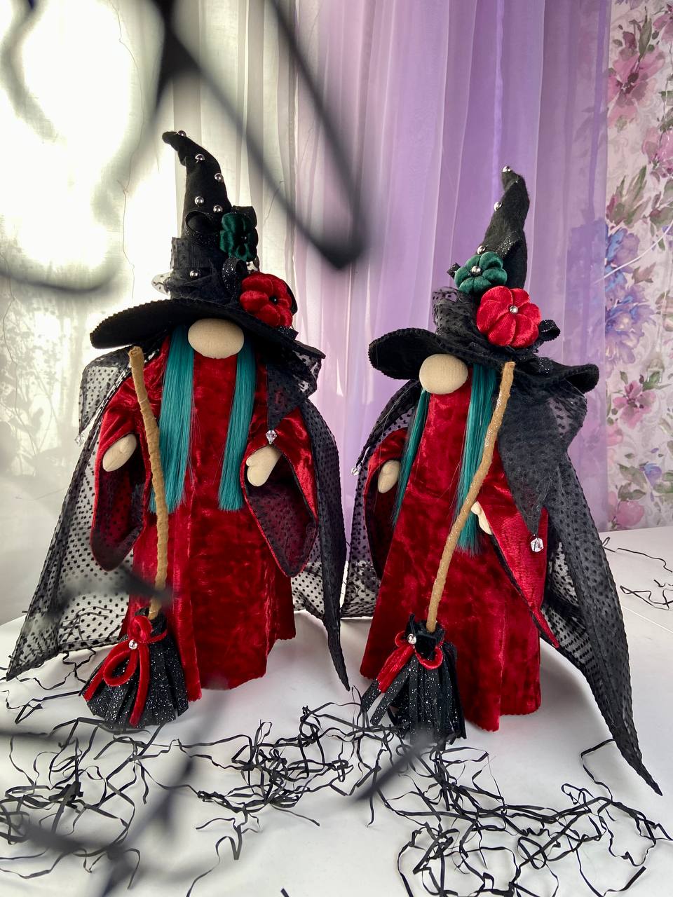 pattern pdf scandinavian gnome lady witch for Halloween - Image 3