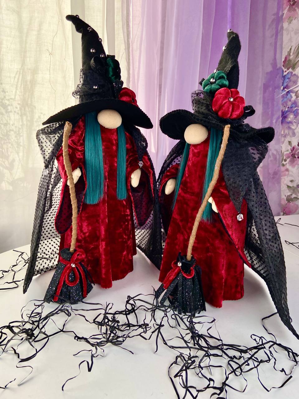 pattern pdf scandinavian gnome lady witch for Halloween - Image 6