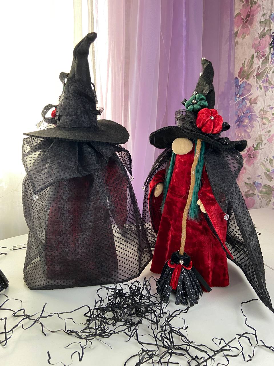 pattern pdf scandinavian gnome lady witch for Halloween - Image 7
