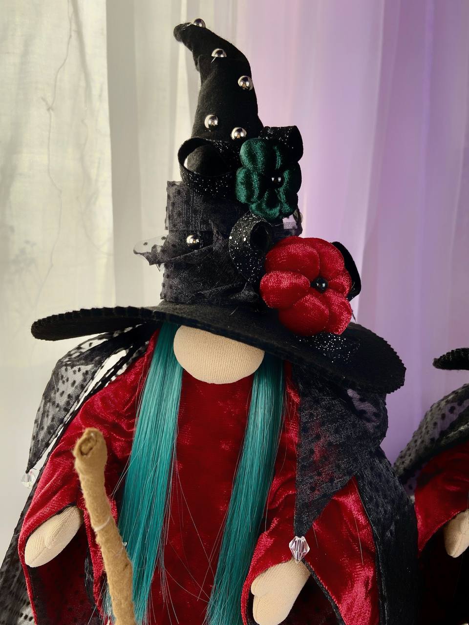 pattern pdf scandinavian gnome lady witch for Halloween - Image 8