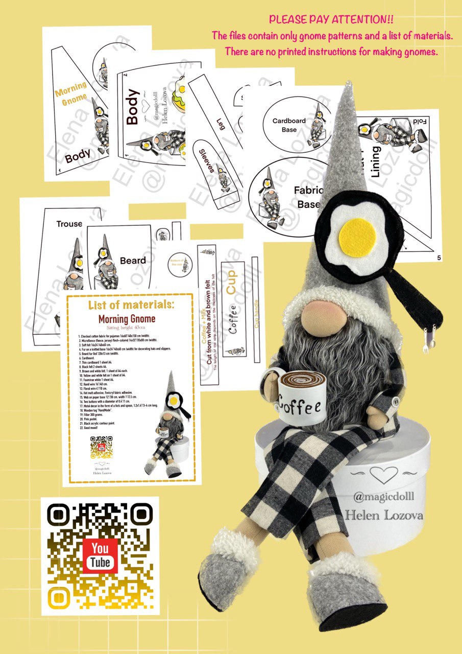 pattern pdf scandinavian morning kitchen gnome - Image 12