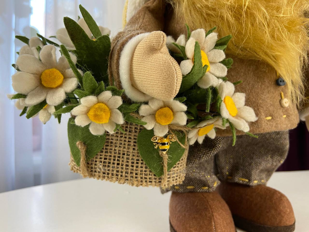 pattern pdf for scandinavian gnome daisy gnome chamomile flower gnome - Image 6