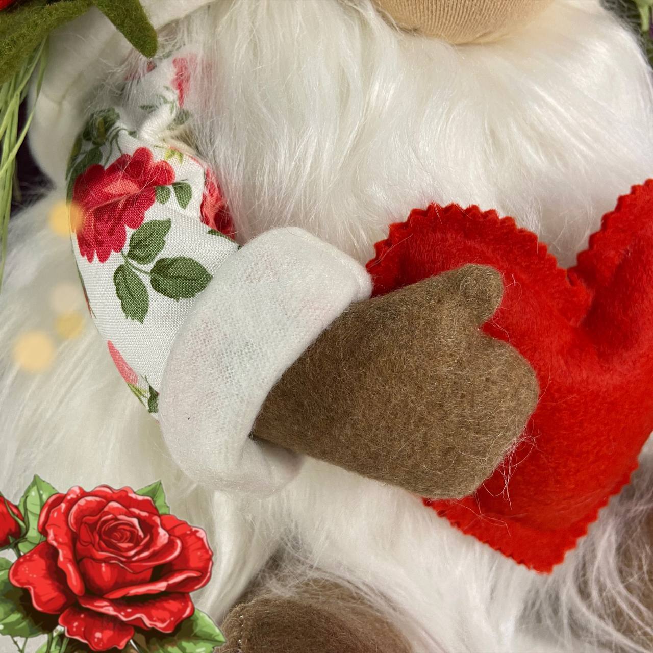 pattern pdf for scandinavian gnome rose flower gnome - Image 4