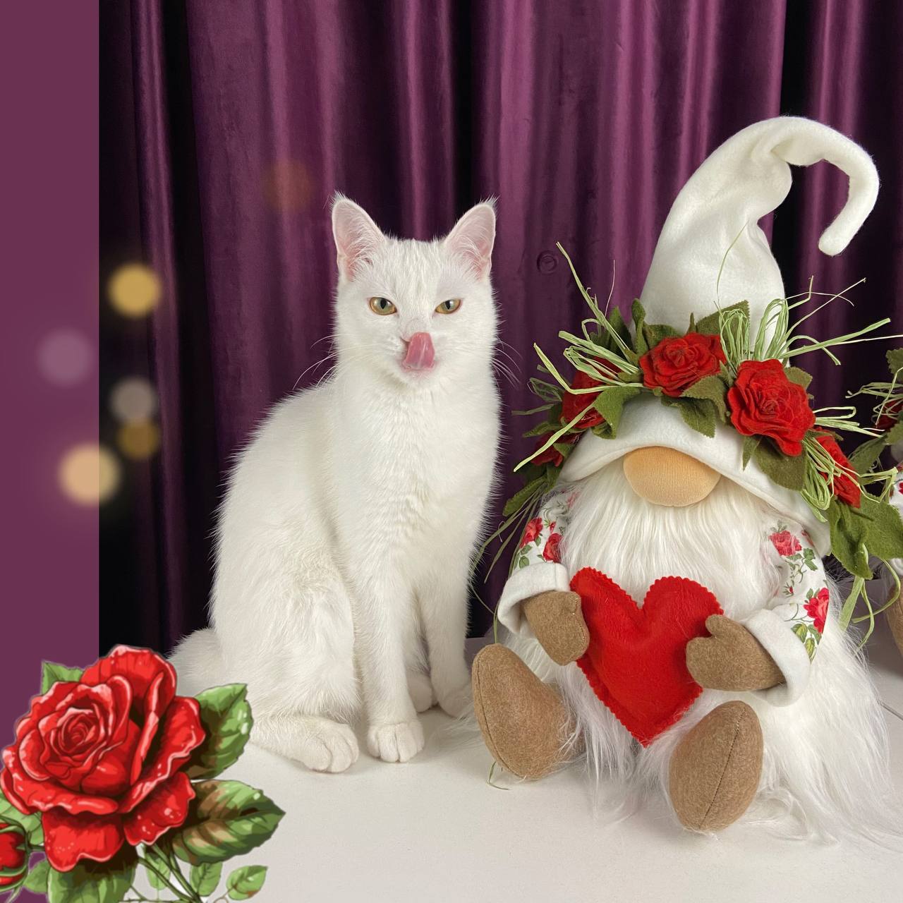 pattern pdf for scandinavian gnome rose flower gnome - Image 8