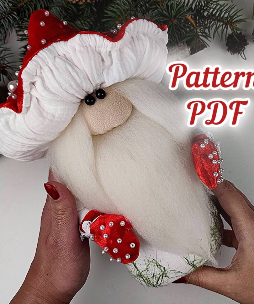 pattern pdf for scandinavian mushroom gnome