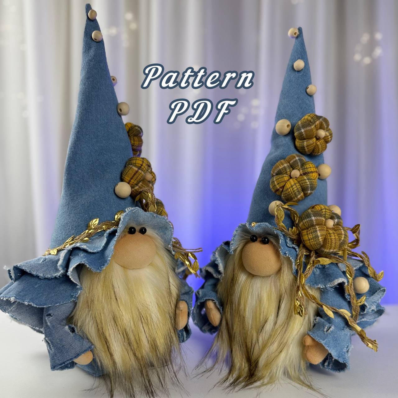 pattern pdf Scandinavian Denim Gnome
