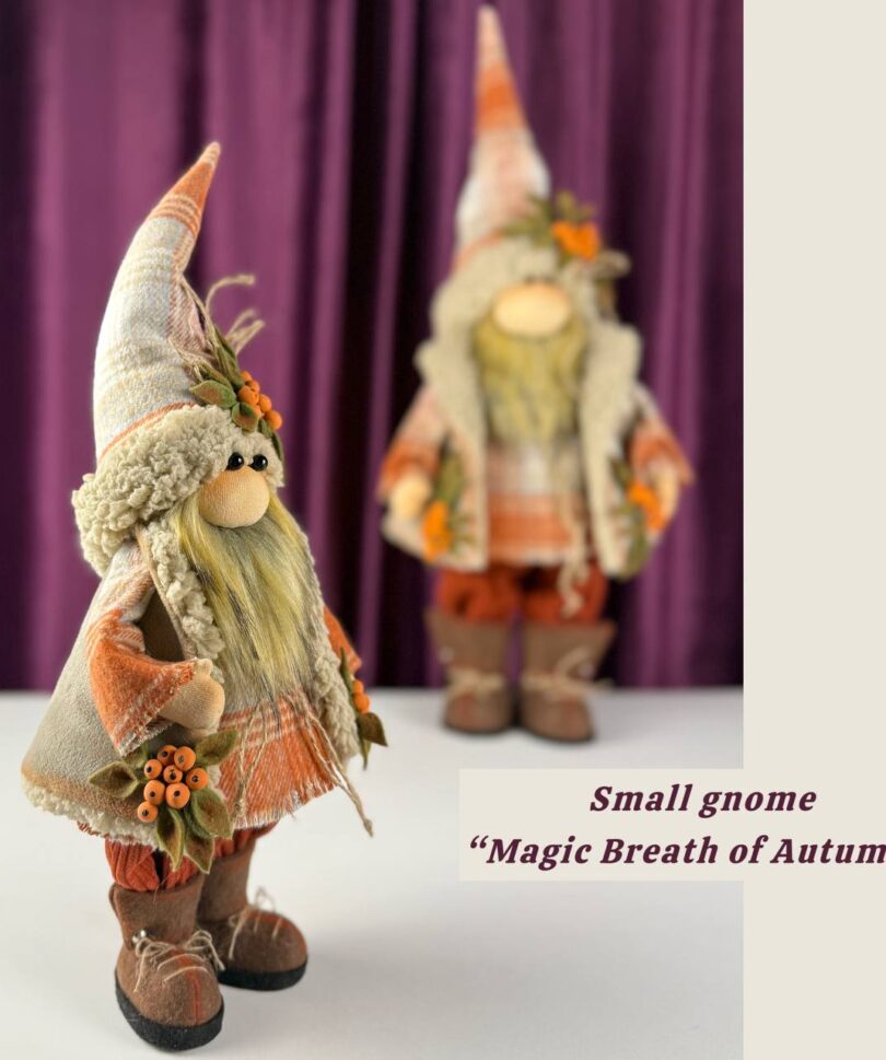 pattern pdf for scandinavian gnome - Magic Breath of Autumn Gnome small 17"/43 cm