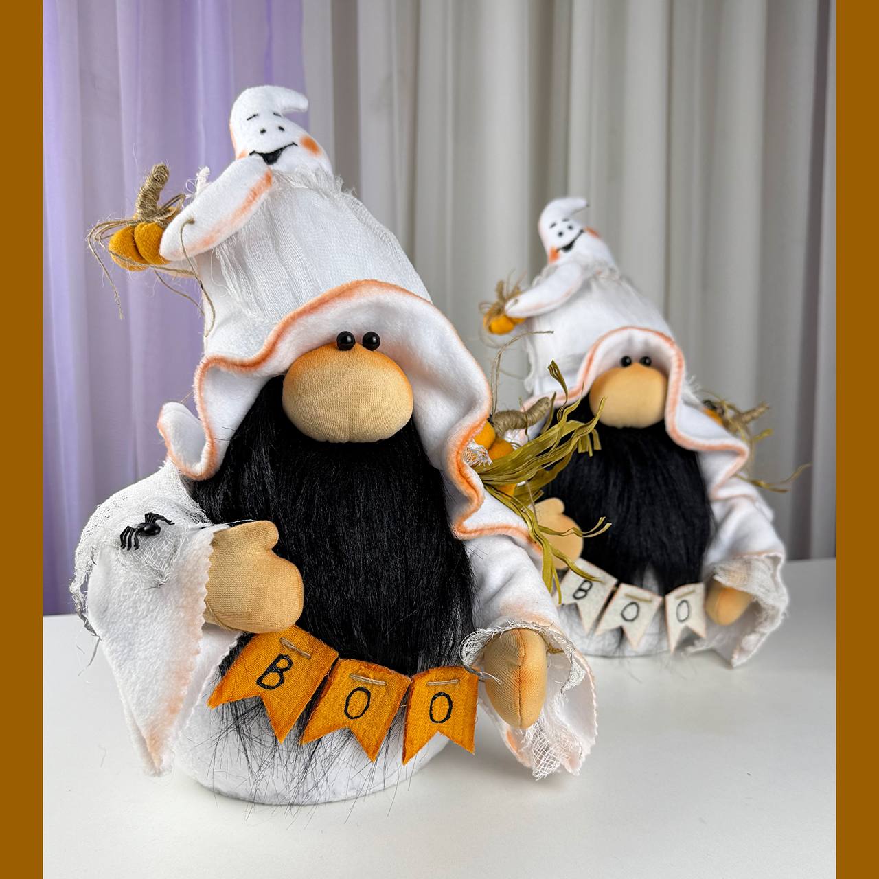 pattern pdf scandinavian gnome ghost for Halloween - Image 6