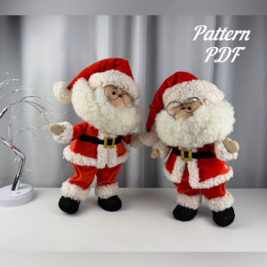 pattern pdf for santa claus with fluffy beard