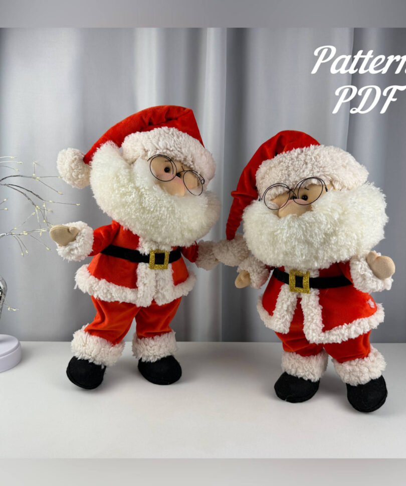pattern pdf for santa claus with fluffy beard