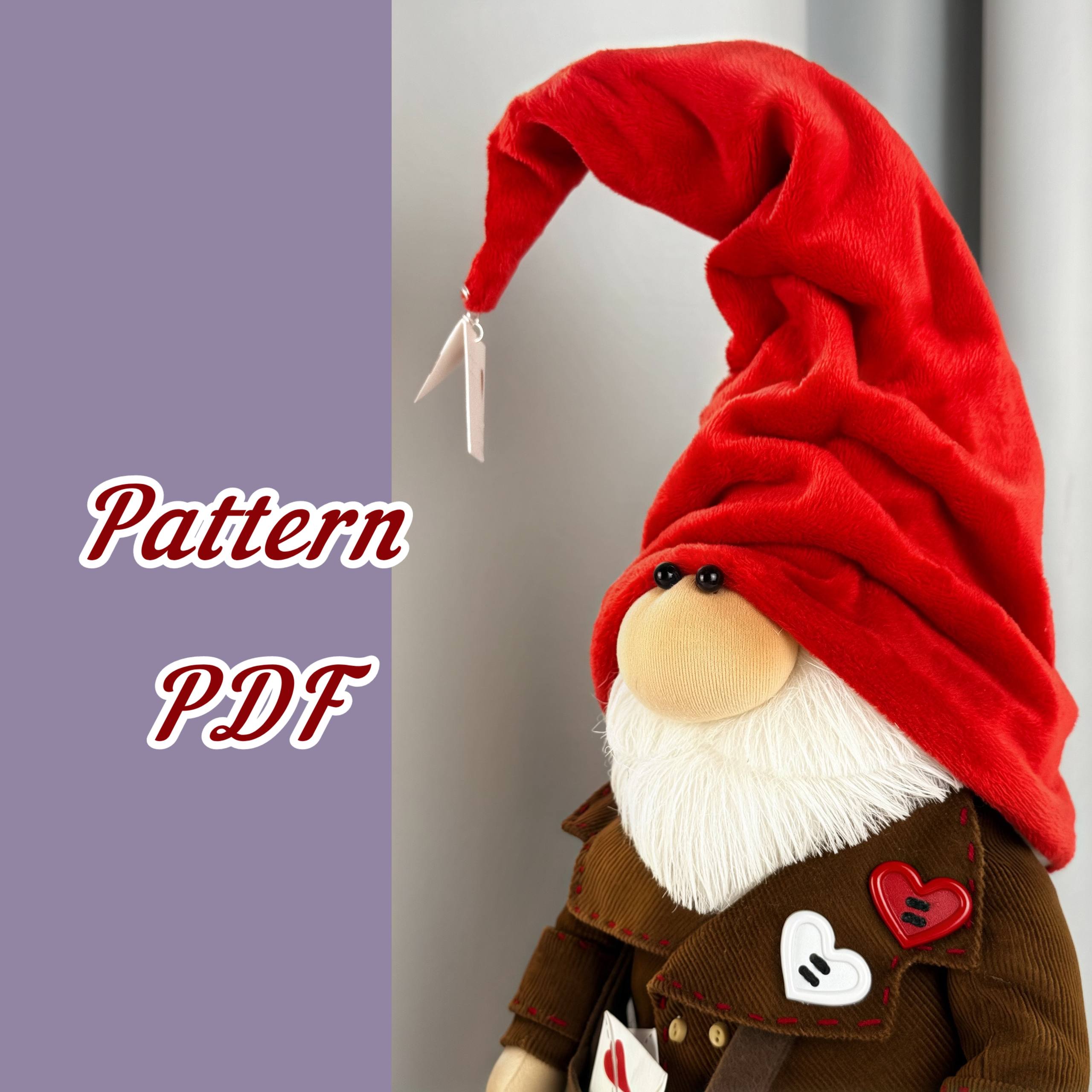 Valentine Gnome Sewing Pattern PDF | Postman Gnome Boy | Gnome Postman of Love - Image 5