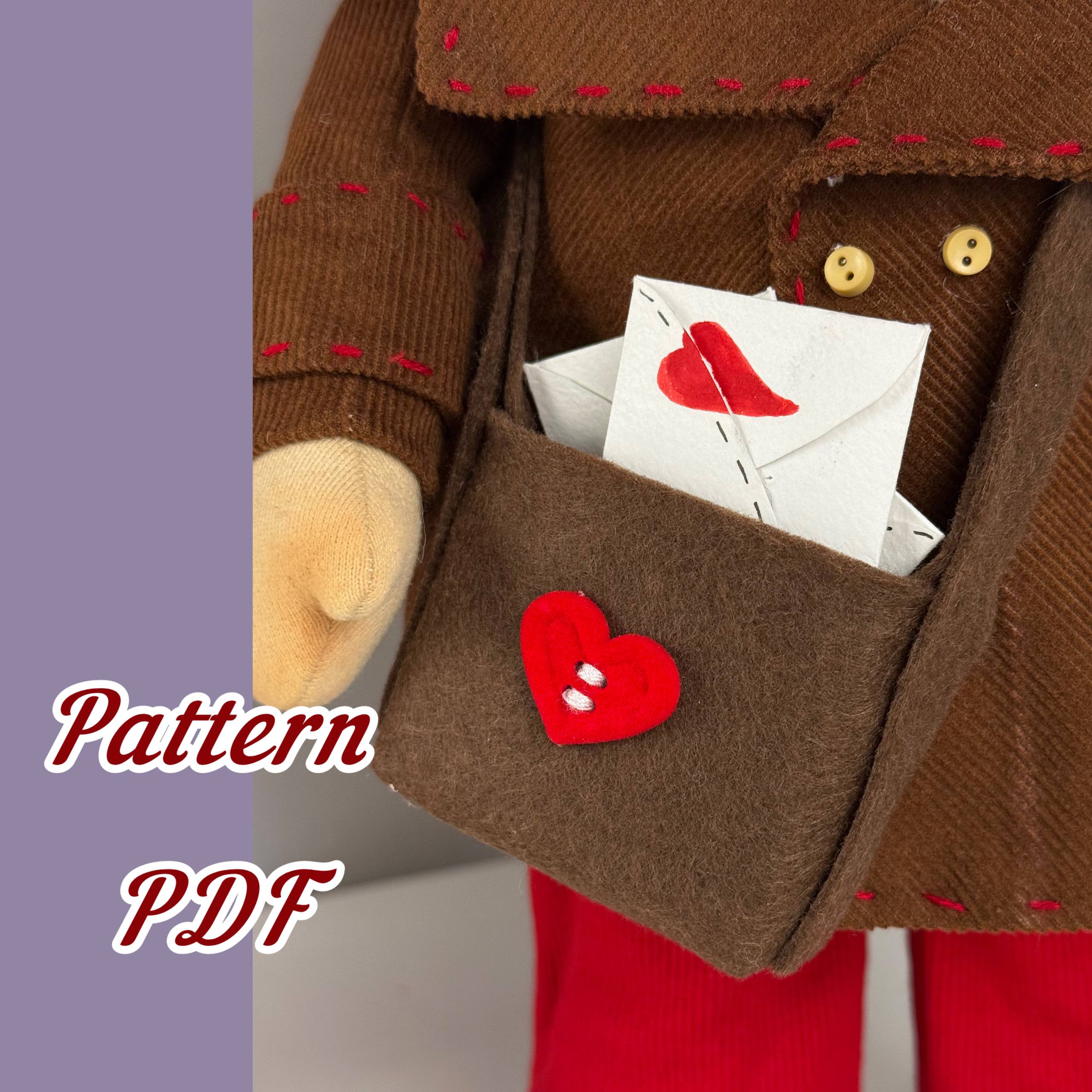 Valentine Gnome Sewing Pattern PDF | Postman Gnome Boy | Gnome Postman of Love - Image 6