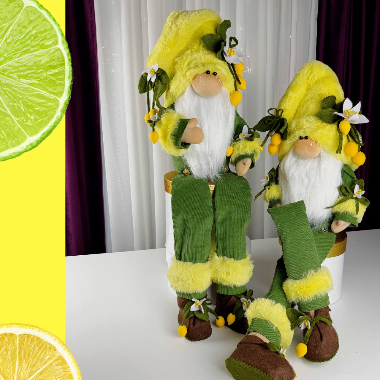 Scandinavian Lemon Gnome Sewing Pattern: Limoncello Decor - Image 3