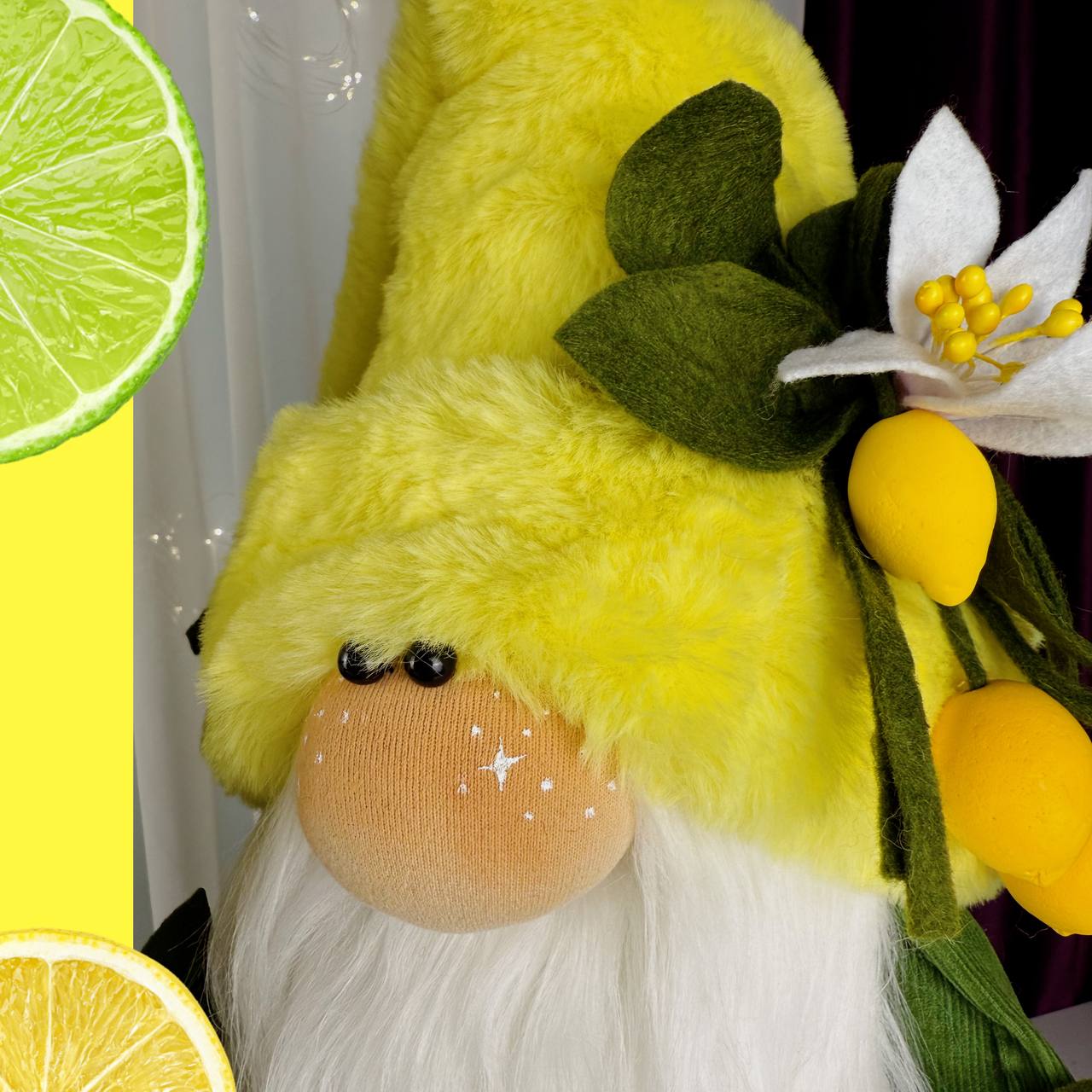 Scandinavian Lemon Gnome Sewing Pattern: Limoncello Decor - Image 5
