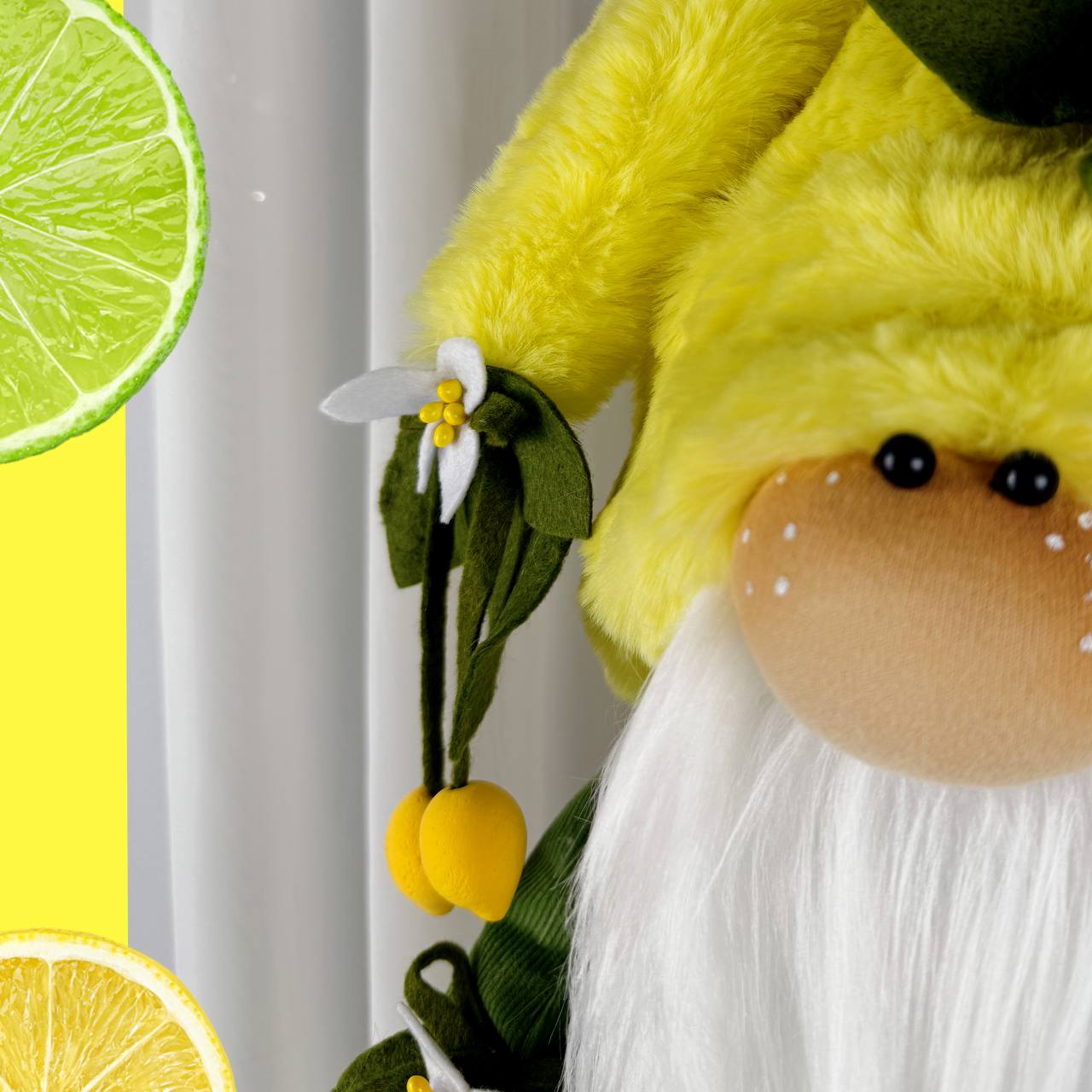 Scandinavian Lemon Gnome Sewing Pattern: Limoncello Decor - Image 6