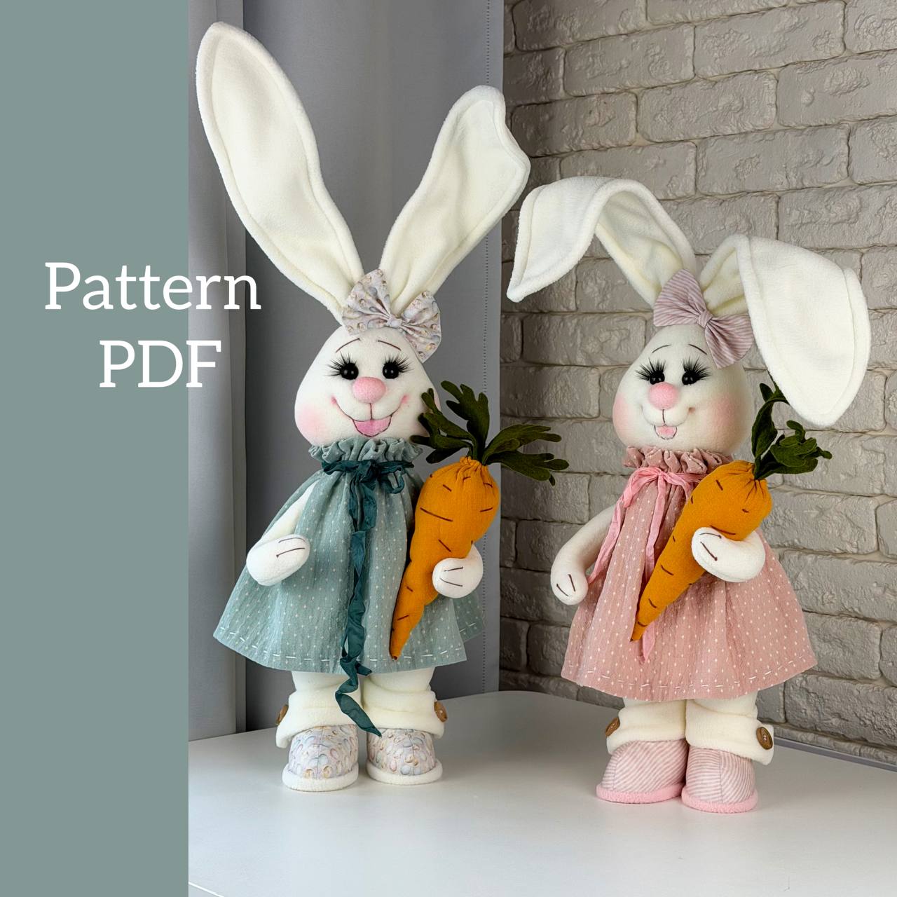 pattern pdf Mr & Mrs Easter Bunny - Image 6