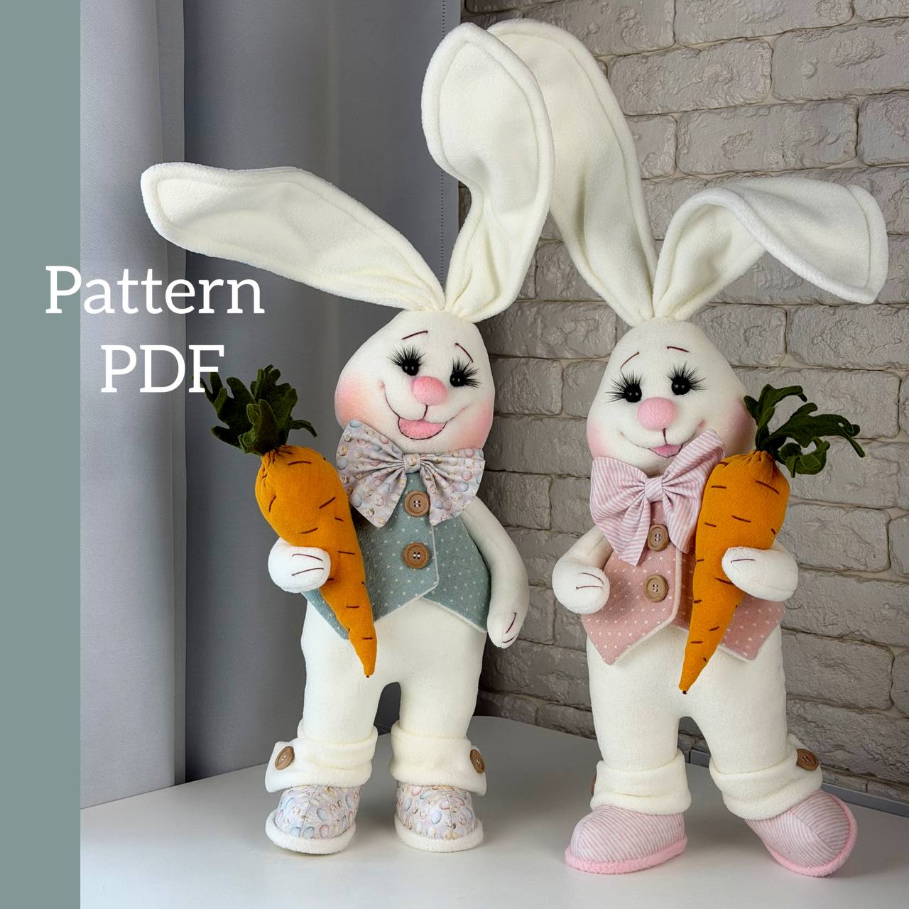 pattern pdf Mr & Mrs Easter Bunny - Image 7