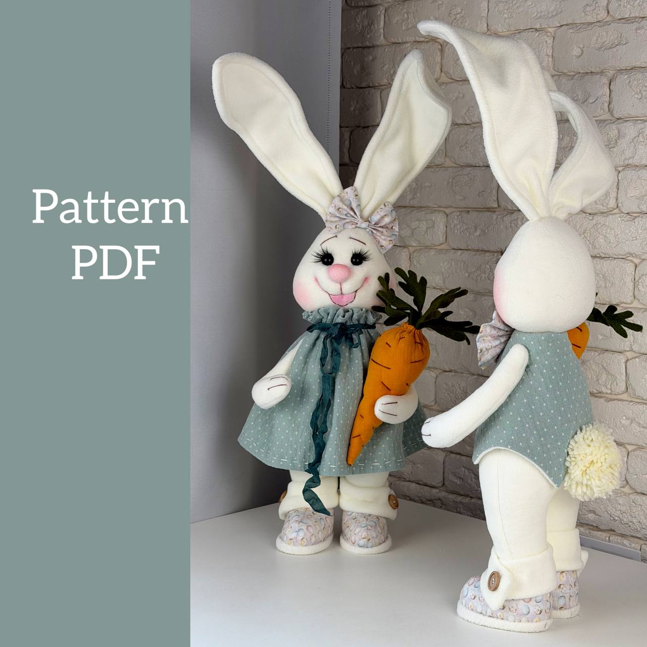 pattern pdf Mr & Mrs Easter Bunny - Image 8