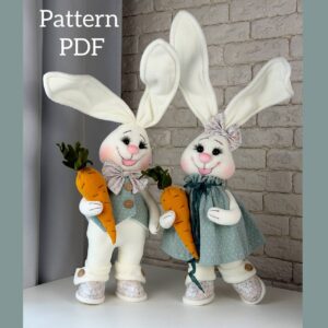 pattern pdf Mr & Mrs Easter Bunny