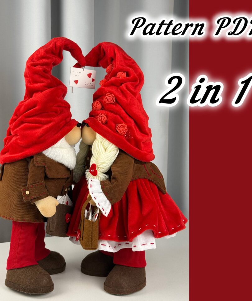 Set of Gnomes Postman of Love Boy+ Girl