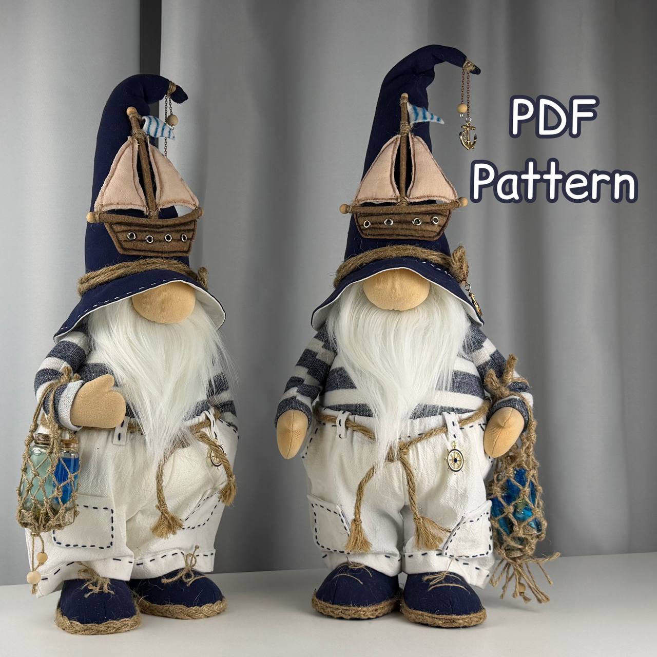 pattern pdf for scandinavian gnome Captain Marcello - Image 2