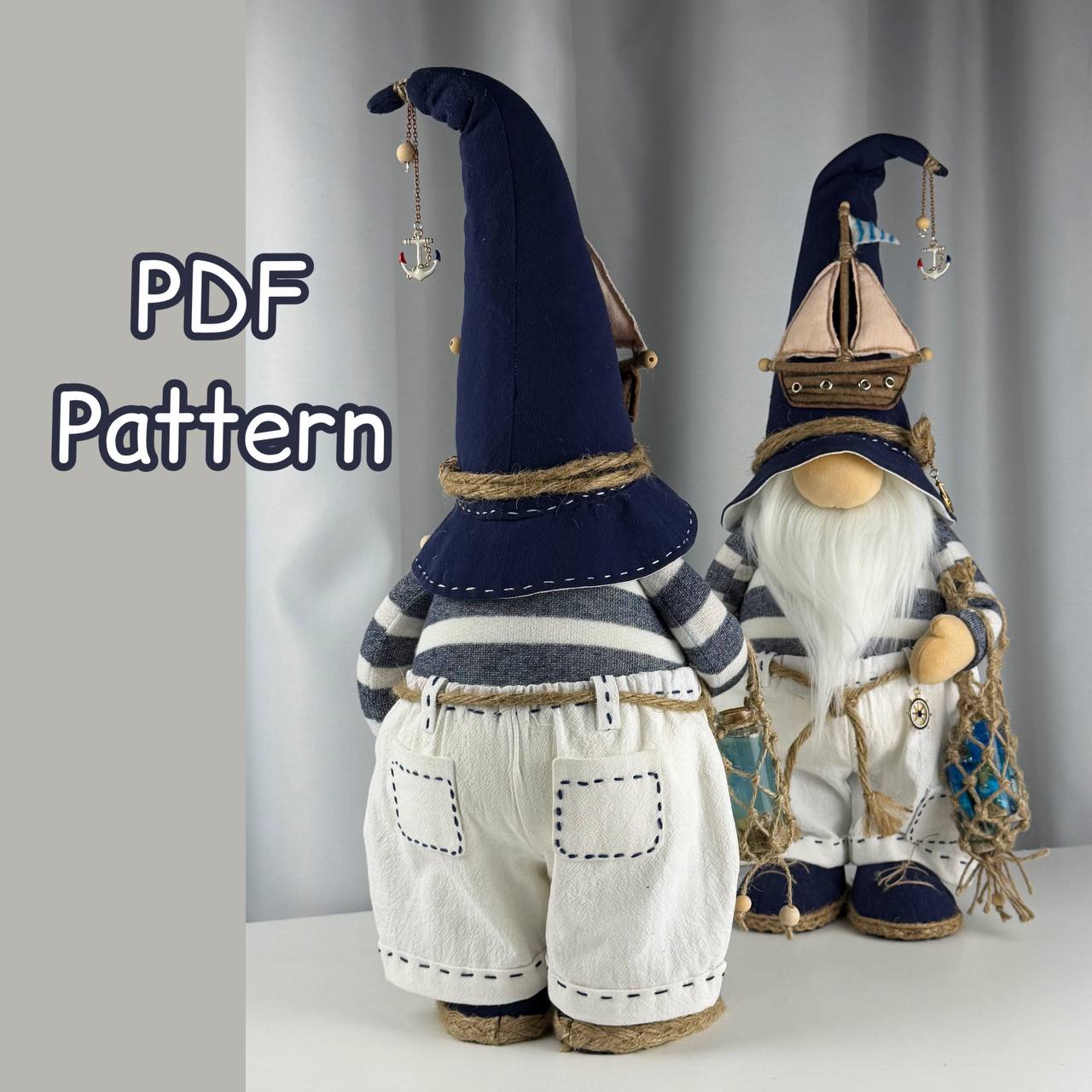 pattern pdf for scandinavian gnome Captain Marcello - Image 5