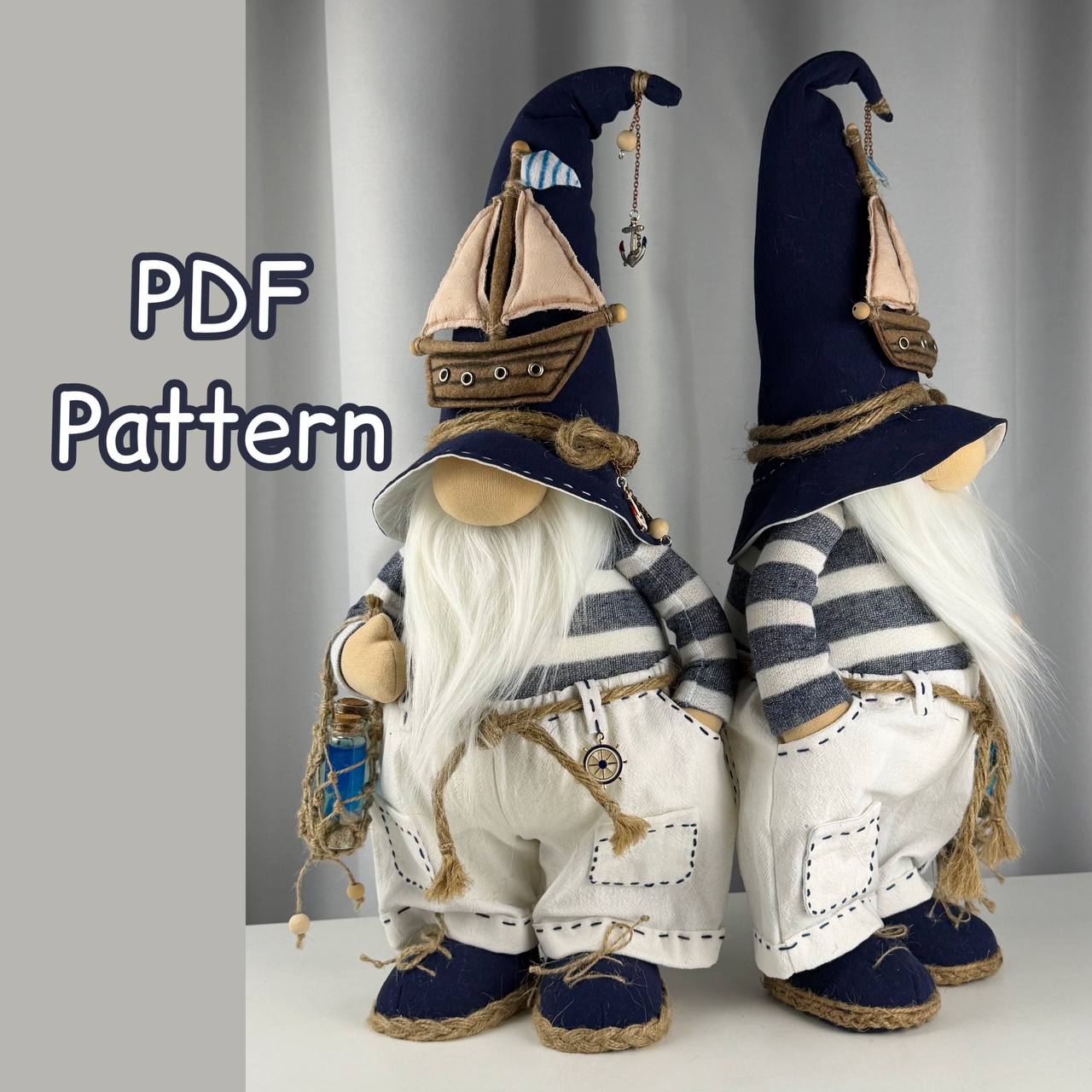 pattern pdf for scandinavian gnome Captain Marcello - Image 8