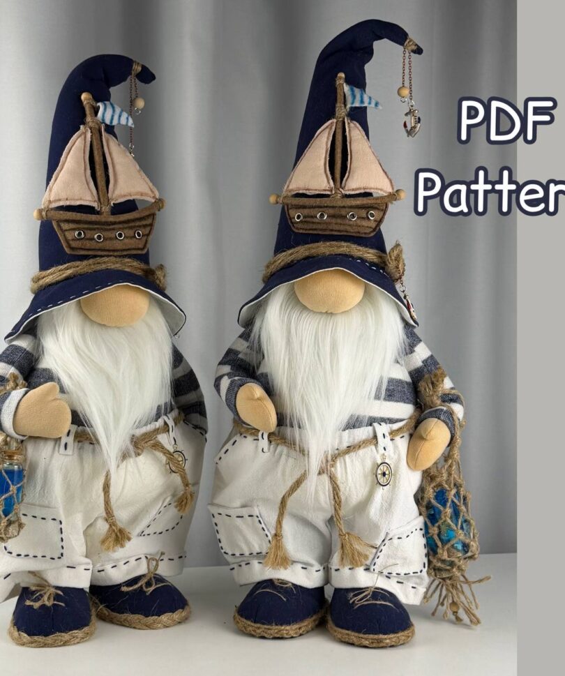 pattern pdf for scandinavian gnome Captain Marcello