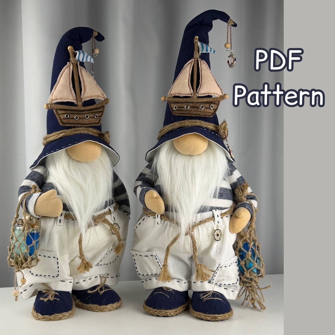 pattern pdf for scandinavian gnome Captain Marcello
