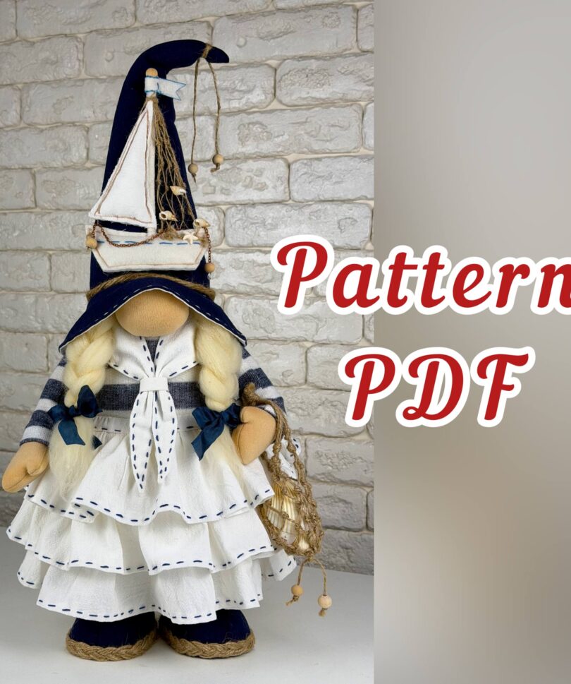 pattern pdf for scandinavian gnome Marina Girlfriend of Captain Marcello